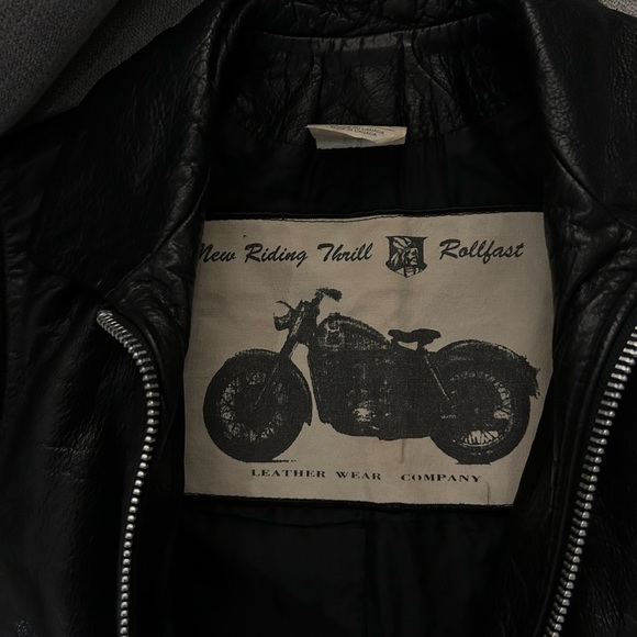 Vintage real leather biker vest - Picture 3 of 6